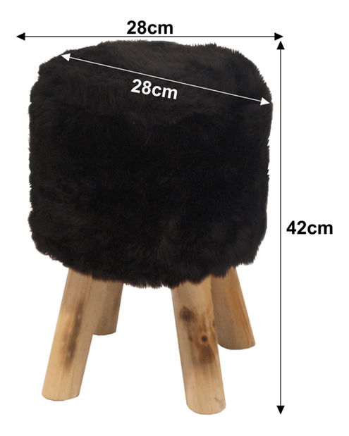 Taburetka Alifir (černá)