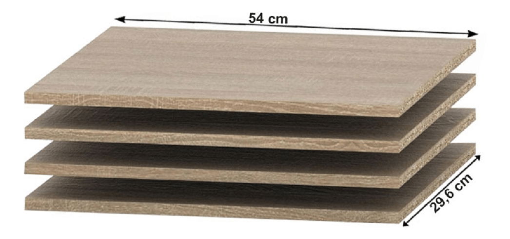 Police do skříně 037-00 Asista (dub sonoma)