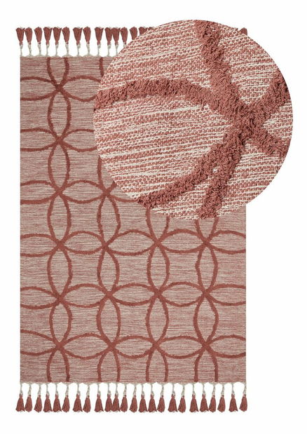 Koberec 160 x 230 cm Kirse (červená)