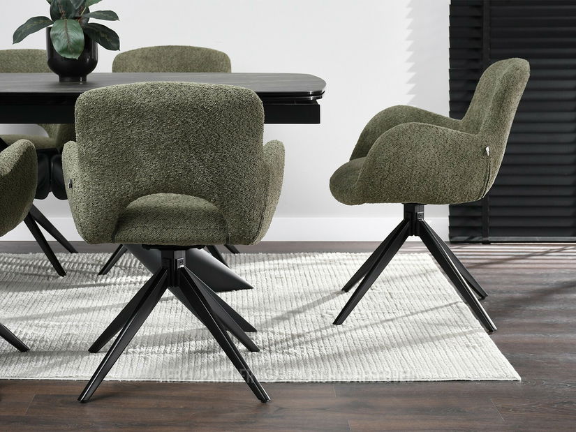 Židle Milla (zelená + černá)