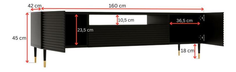 TV skříňka Imperotta I03 (černá)