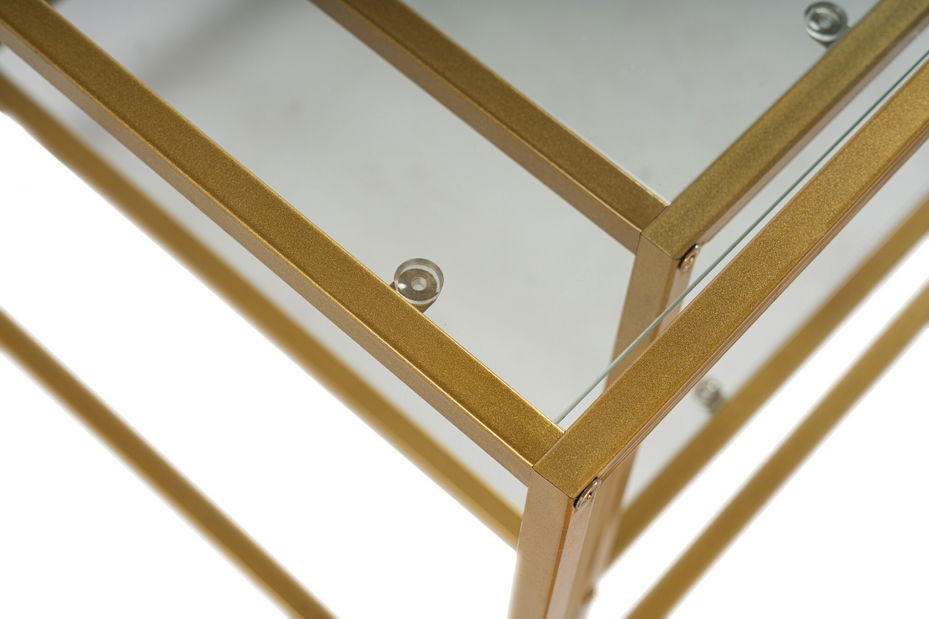 Set 2 ks. konferenčních stolků Sevaga (zlatá)