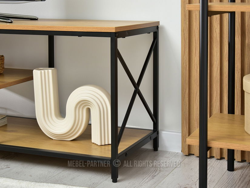 TV stolek/skříňka Jukky Stol Rtv (dub + černá)