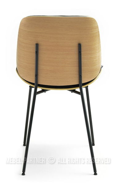 Židle Jordan (dub černý + černá)