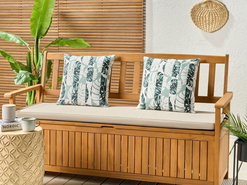 Sada 2 ozdobných polštářů 45 x 45 cm Termin (zelená)