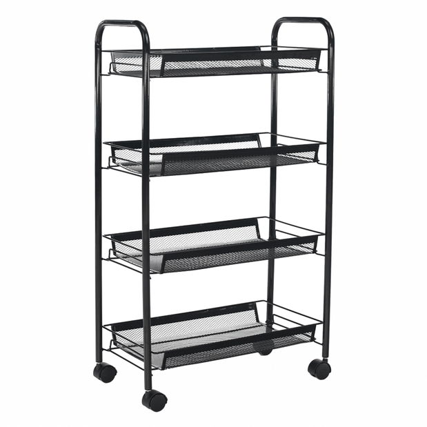 Servírovací vozík Myron (černá)