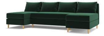 Rohová sedací souprava U Veron (zelená)