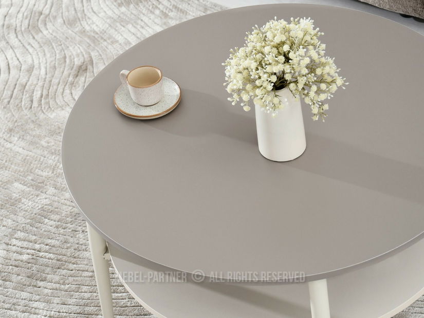 Konferenční stolek Rogatoria (béžová + krémová)