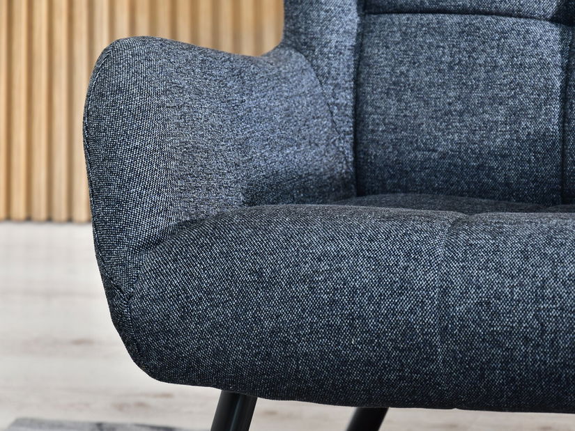 Relaxační křeslo Norweien (šedá + černá)