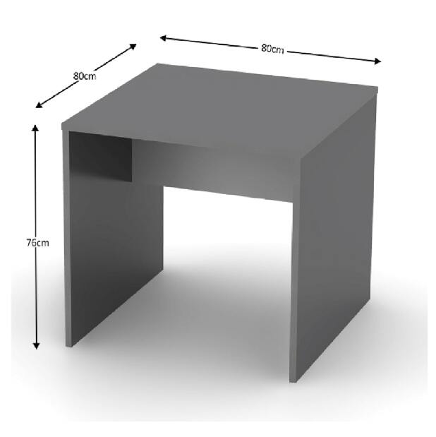 Psací stůl Hamila NEW TYP 17 (grafit + bílá)