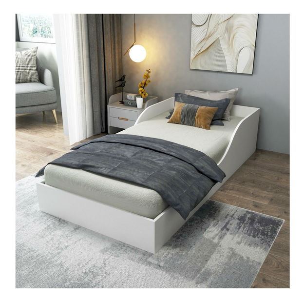 Jednolůžková postel Orya (bílá)