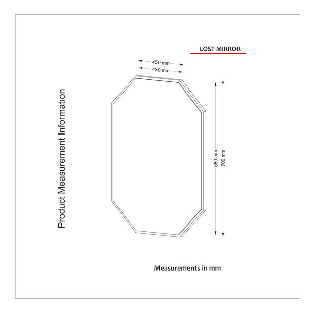 Dekorativní zrcadlo Nubulo 2 (ořech)