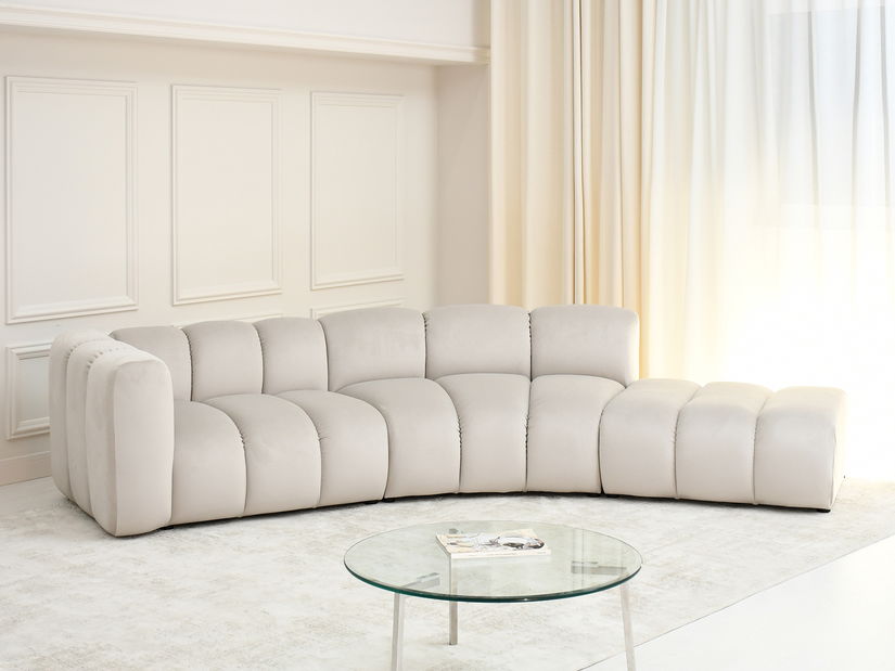 Rohová sedačka Organice (béžová + černá)