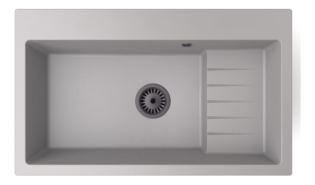 Kuchyňský dřez Akream (šedá) (s 1 otvorem pro baterii)