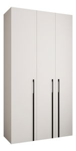Šatní skříň 130 cm Carmela 40-3 (bílá + černá)