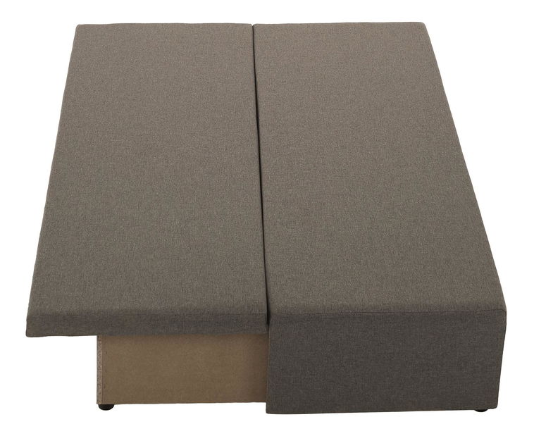 Rozkládací pohovka Elevo (hnědá) (s úl. prostorem)