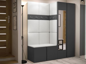 Předsíň Tovenaz XII (grafit + bílá) (se zrcadlem)