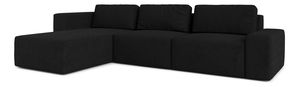 Rohová sedací souprava Berliner (L) (černá)