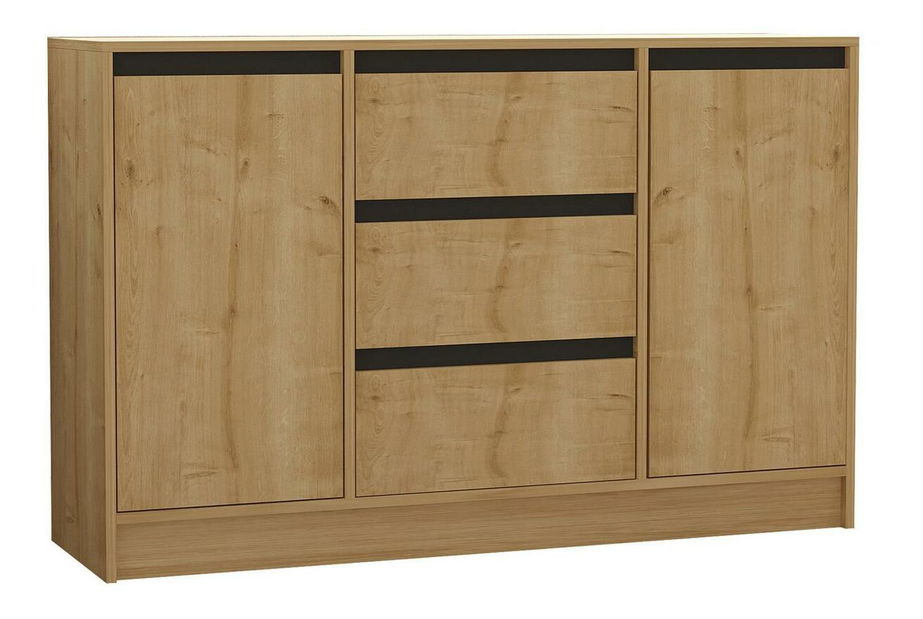 Komoda Netibo (dub safírový + antracit)