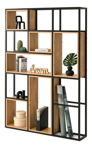 Regál Julia (dub + černá)