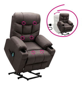 Masážní křeslo Hipocresias (hnědá)