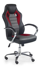 Kancelářské křeslo Scottie (černá + červená + šedá)