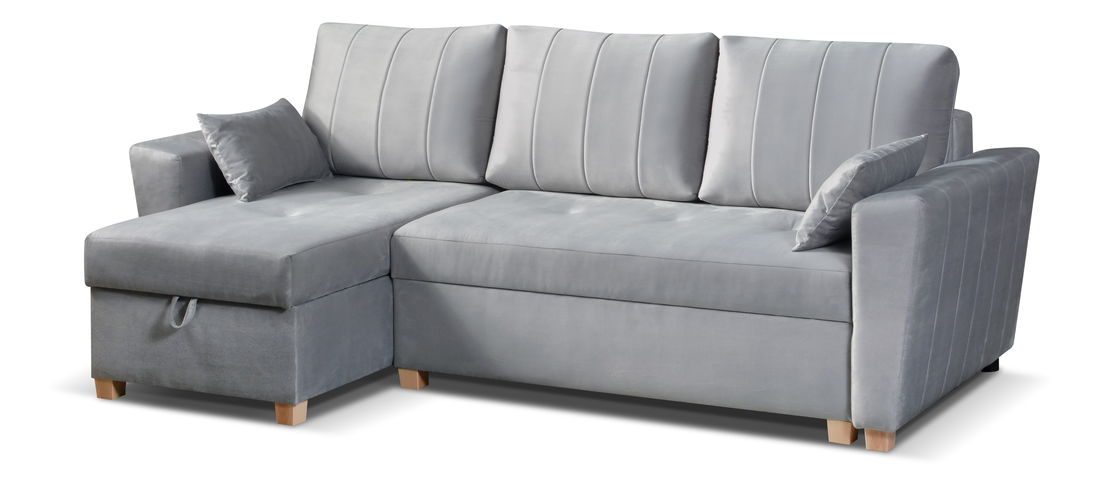 Rohová sedačka Manimi (šedá) (L)