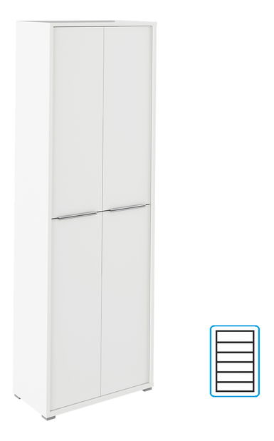 Policová skříň 05 Rumia (bílá)