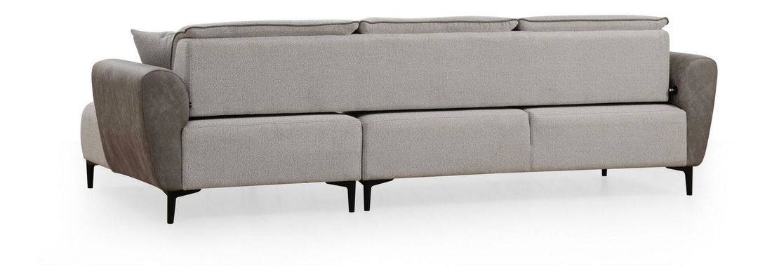 Rohová sedačka Aronaso (P) (šedá)