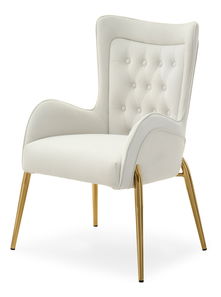 Jídelní židle Multe (krémová + zlatá)