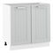 Dolní kuchyňská skříňka Janne Typ 60 (světle šedá + bílá)