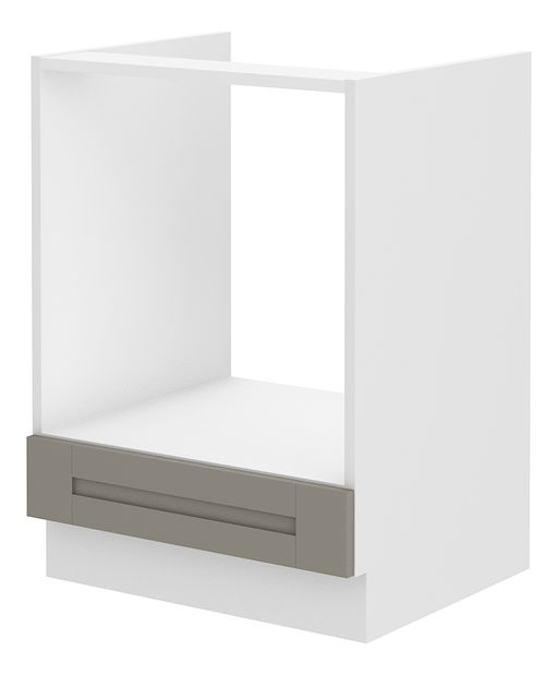 Dolní kuchyňská skříňka na troubu Lucid 60 D GAZ BB (claygrey + bílá)