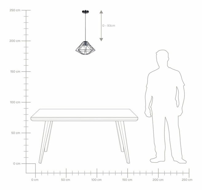 Lustr Glan (černá)