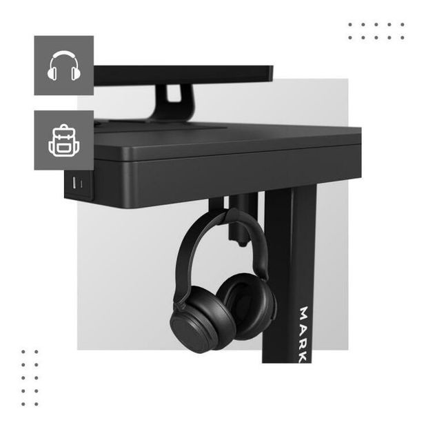 Elektricky nastavitelný PC stolek Legend 8.2 (černá)