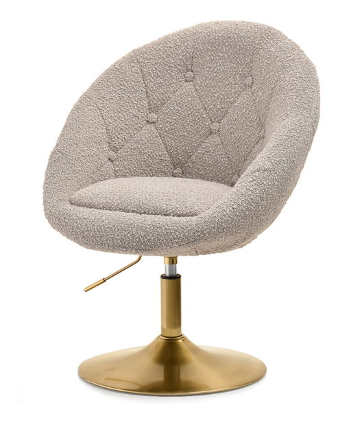 Křeslo Lush 3 (béžová + chromová)