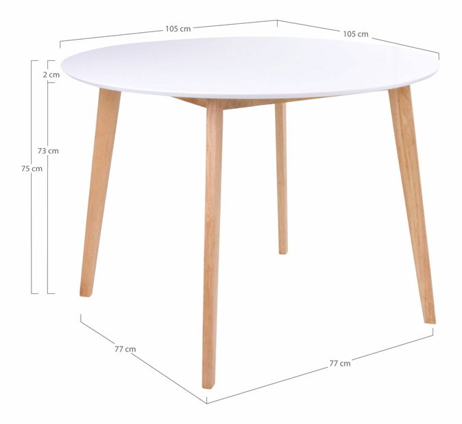 Jídelní stůl Virelia 2 (bílá)