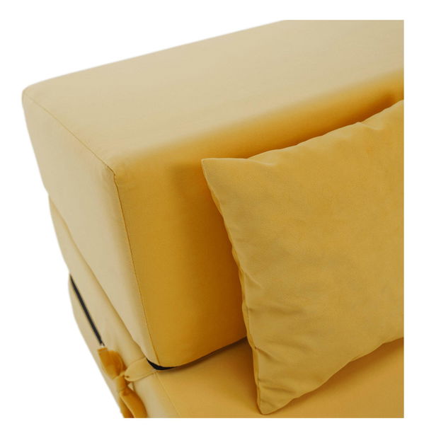 Rozkládací křeslo Plantearan (žlutá)