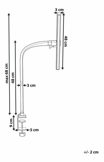 Stolní lampa Ambroise (černá)
