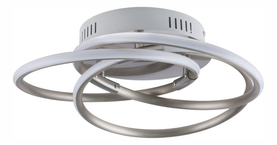 Stropní/nástěnné svítidlo LED Barna 67828-24N (nikl + opál)