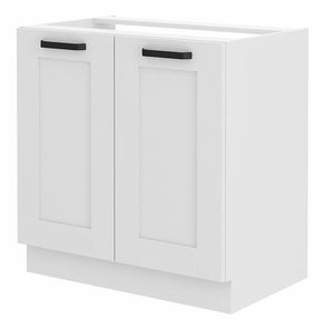 Dolní kuchyňská skříňka pod dřez Lucid 80 ZL 2F BB (bílá + bílá)