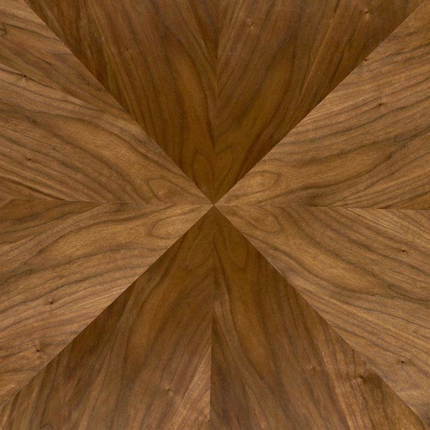 Jídelní stůl Dannon (ořech + černá) (pro 4 osoby)