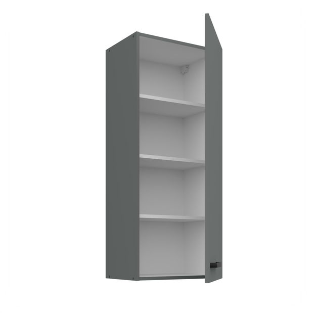 Horní kuchyňská skříňka Nesia 45 G-108 1F (korpus: antracit + fronta: antracit)