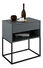 Noční stolek Autor (grafit + černá)
