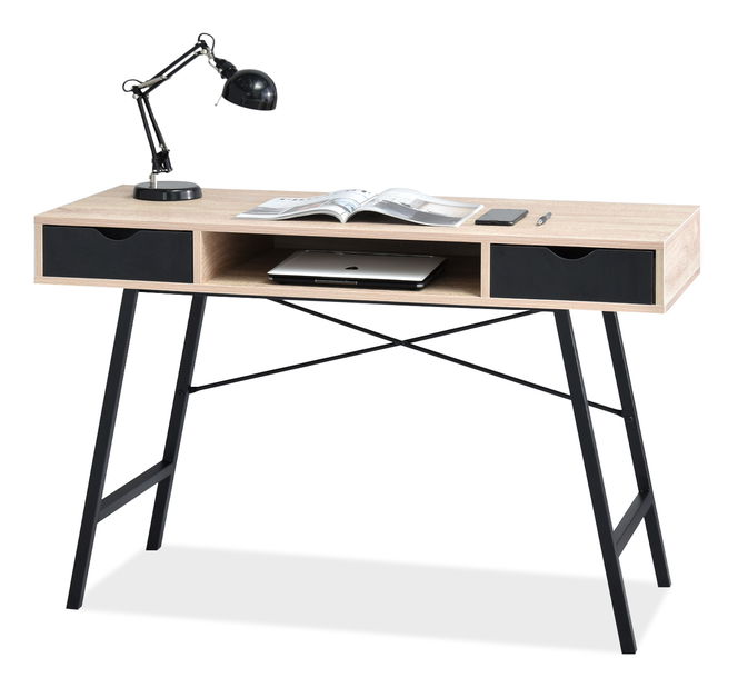 PC stolek Gavon (dub + černá)