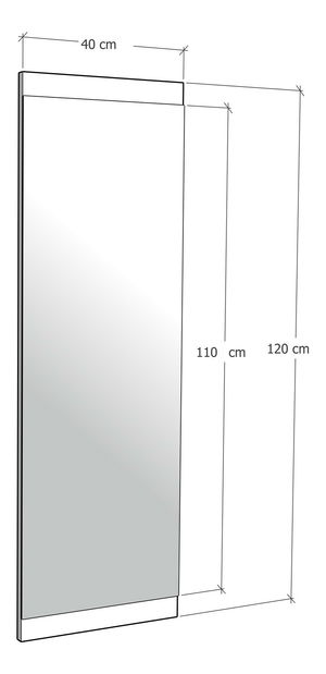 Zrcadlo Bizzy 1 (Ořech)