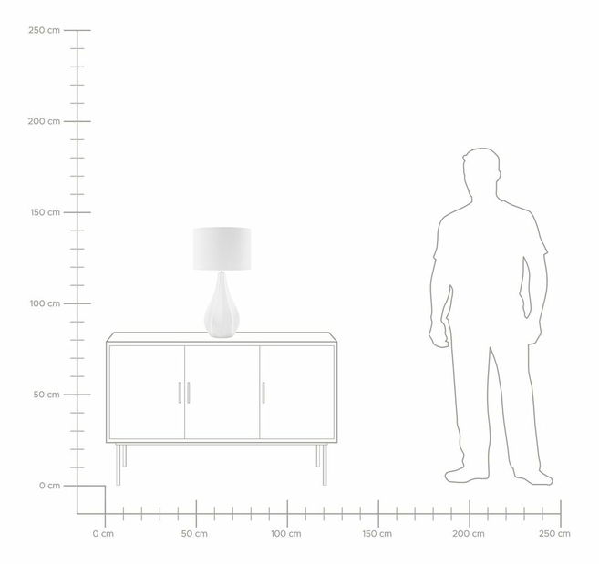 Stolní lampa Salto (bílá)