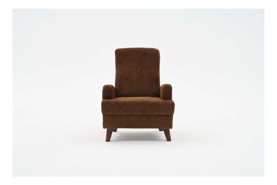 Křeslo Kanasota (hnědá + ořech)