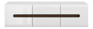 TV stolek/skříňka BRW Azteca Trio RTV2D2S/4/15 (bílá + lesk bílý)