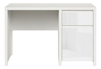 PC stolek BRW Kaspian BIU1D1S/120 (bílá + lesk bílý)