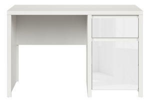 PC stolek BRW Kaspian BIU1D1S/120 (bílá + lesk bílý)